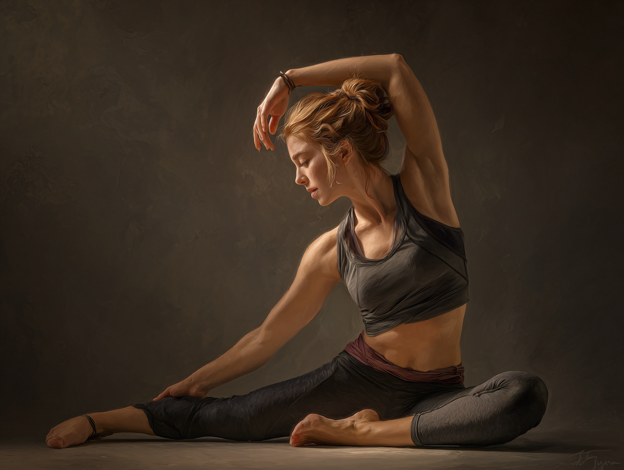 Meditující osoba v klidném prostředí